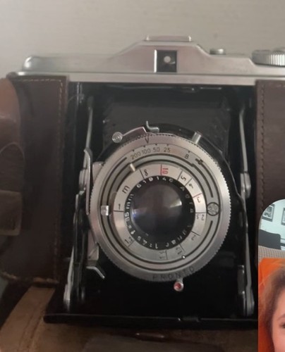 Vintage kameraagfa isolette - vintage,