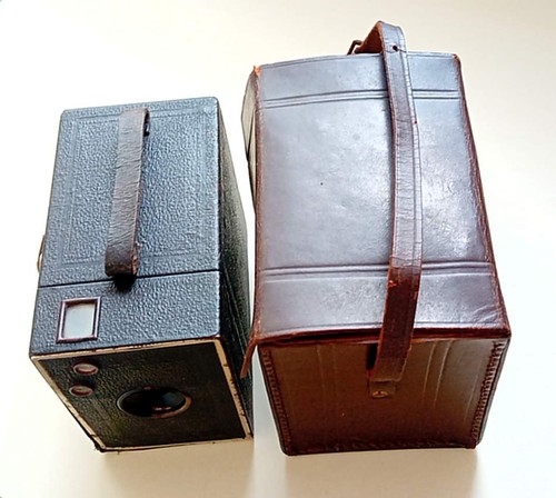 Historische rollfilmkamera mit - historische,