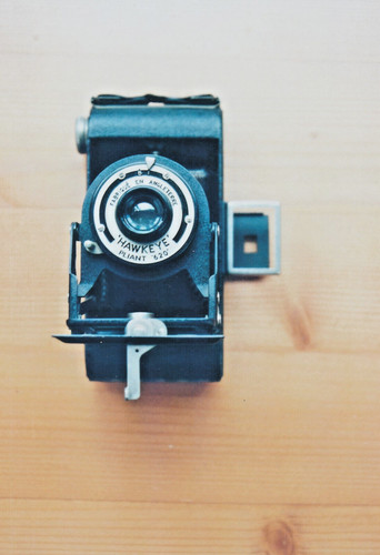 Rollfilmkamera hawkeye pliant - hawkeye,