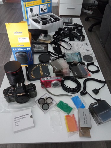 Fotoapparate mit zubehör - mit,